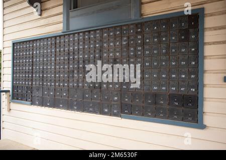 Post collection and deposit boxes in Australia Stock Photo