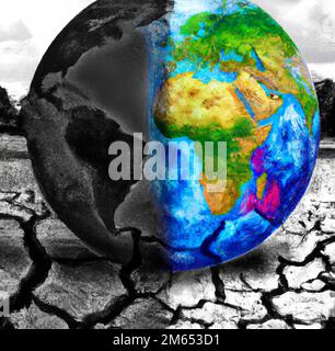 planet earth dying Stock Photo