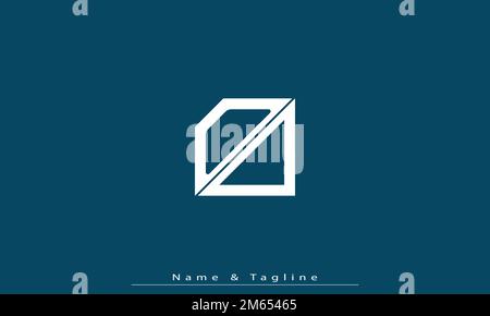 Alphabet letters Initials Monogram logo OD , DO Stock Vector