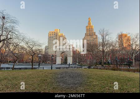 Washington Square Park. Public park in the Greenwich Village neighbourhood of Lower Manhattan, New York City Stock Photo