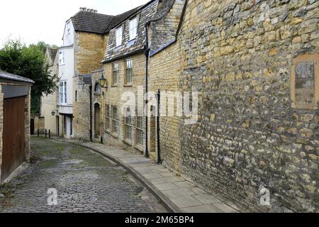 Georgian Architecture along Kings Mill Lane, market town of Stamford, Lincolnshire, England, UK Stock Photo