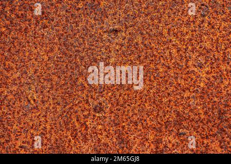 Texture of rusty iron. Background and texture of rusty on iron with vintage color and vintage style. Texture of rusty with drip on steel wall backgrou Stock Photo