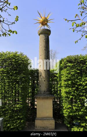 The Garden of Surprises at Burghley house, Elizabethan Stately Home on the border of Cambridgeshire and Lincolnshire, England. Stock Photo