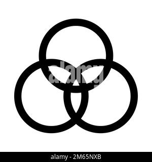 Color filter icon line isolated on white background. Black flat thin icon on modern outline style. Linear symbol and editable stroke. Simple and pixel Stock Vector