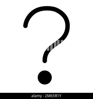 Help icon line isolated on white background. Black flat thin icon on modern outline style. Linear symbol and editable stroke. Simple and pixel perfect Stock Vector