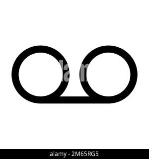 Recording icon line isolated on white background. Black flat thin icon on modern outline style. Linear symbol and editable stroke. Simple and pixel pe Stock Vector