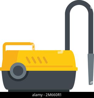 Electric air pump icon flat vector. Compressor paint. Machine spray isolated Stock Vector