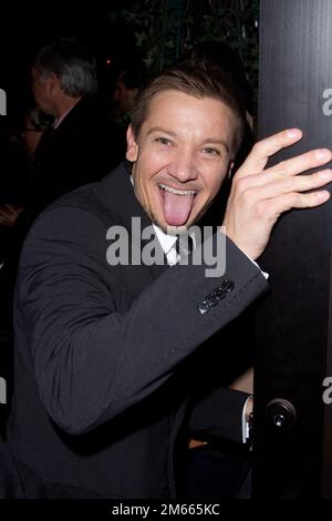 Actor Jeremy Renner attends the 2009 New York Film Critic's Circle Awards at Crimson on January 11, 2010 in New York City. Stock Photo