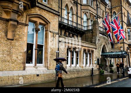 Victorian Gothic Randolph Hotel in Oxford, England. Stock Photo