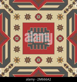 Traditional Kilim vector seamless pattern Stock Vector