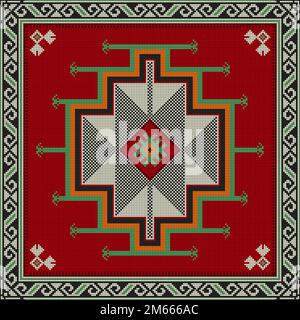 Traditional Kilim vector seamless pattern Stock Vector