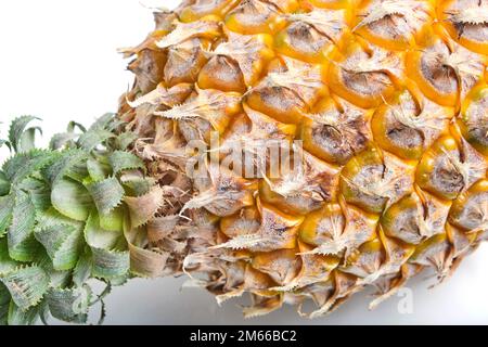 Pineapple close up, sweet and ripe fruit Stock Photo