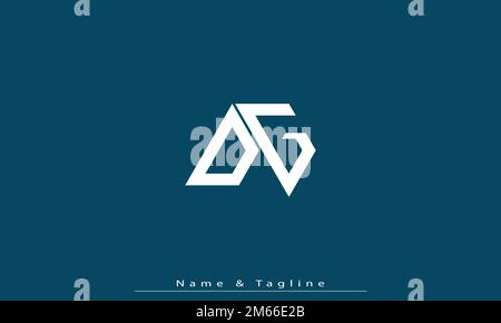 Alphabet letters Initials Monogram logo OG , GO Stock Vector