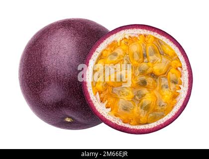 Passion fruit isolated on white background Stock Photo