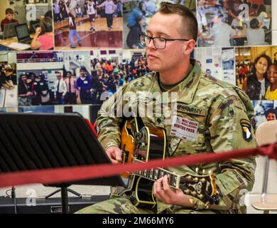 The 101st Airborne Division Band Performs The Division Song While The ...