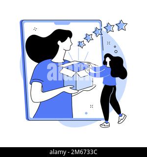 Impression management abstract concept vector illustration. Personal brand strategy, social relationships development, social interaction and influenc Stock Vector