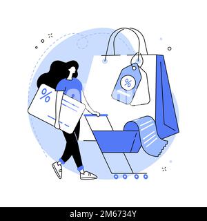 Loyalty program abstract concept vector illustration. Personalized promotion, use your purchase history, attract customer, membership card, brand loya Stock Vector
