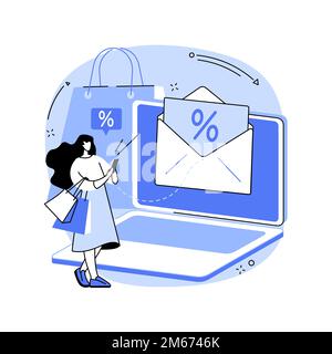 Rebate program abstract concept vector illustration. Payment reduction, sales promotion, customer loyalty program, mail-in rebate method, purchase mon Stock Vector
