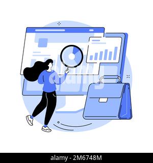 Enterprise accounting abstract concept vector illustration. Enterprise finance, IT accounting system, organization accountancy solution, business soft Stock Vector