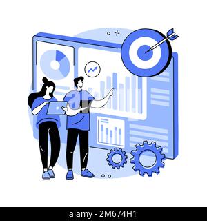 Performance management abstract concept vector illustration. Human resource discipline, HR management software, employee productivity, performance tra Stock Vector