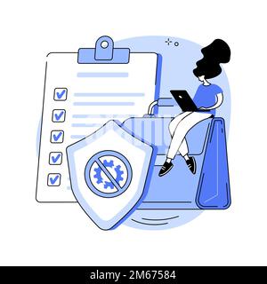 Business continuity and disaster recovery abstract concept vector illustration. Economic disaster recovery, business continuity planning, risk managem Stock Vector