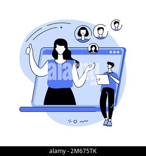 Customer persona abstract concept vector illustration. Understand potential customer needs, target audience, data-driven user research, brand position Stock Vector