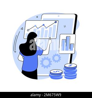 Transactional marketing abstract concept vector illustration. Sales oriented strategy, maximize volume of individual sales, short-term customer relati Stock Vector