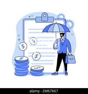 Wage subsidy for business employees abstract concept vector illustration. Small-medium sized business support, keep employees on the payroll, COVID19 Stock Vector