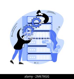 Big data tools abstract concept vector illustration. Management tool, software development, big data technology, information visualization, analytics Stock Vector