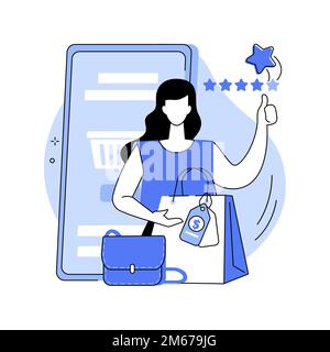 Clienting abstract concept vector illustration. Retail clienting practice, successful service, personalized sale, customer needs satisfaction, client Stock Vector