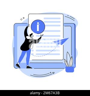 User guide abstract concept vector illustration. Electronic goods technical guide, manual for computer hardware, software assistant, technical communi Stock Vector