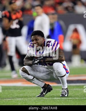 Buffalo Bills cornerback Siran Neal (33) looks on during an NFL