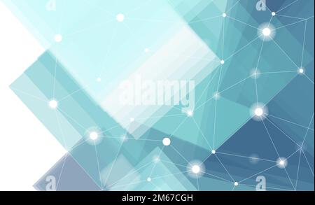 Blue and white futuristic technology background vector Stock Vector