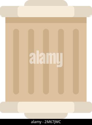 Car filter icon flat vector. Air oil. Auto cabin isolated Stock Vector