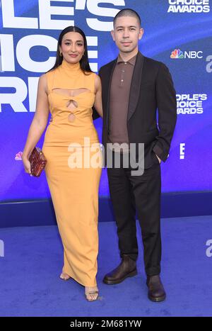 Noel Miller and Aleena Miller arriving to the People’s Choice Awards ...