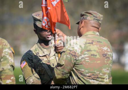 FORT MEADE, Md - 1st Lt. Tyler Taylor, the outgoing commander for the