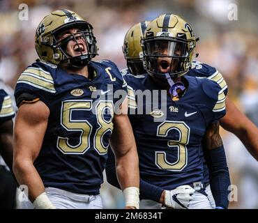 Pittsburgh, PA, USA. 15th Sep, 2018. Pitt Marching band during the Pitt  Panthers vs Georgia Tech Yellow Jackets game at Heinz Field in Pittsburgh,  PA. Jason Pohuski/CSM/Alamy Live News Stock Photo 