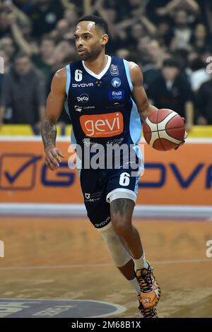 Michineau David Gevi Napoli during the Italian Basketball A