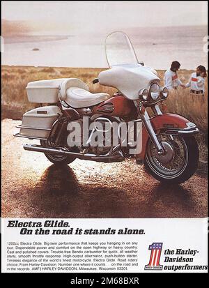 Vintage 1970s Harley Davidson Motorcycle FX-1200 Magazine 2
