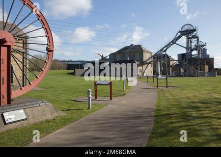 The Woodhorn Museum in Northumberland is a mining museum and important heritage site Stock Photo