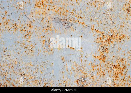 Rusted and corroded on metal white background. Stock Photo
