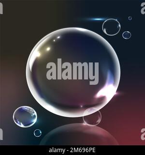 Soap bubbles at a party background vector Stock Vector