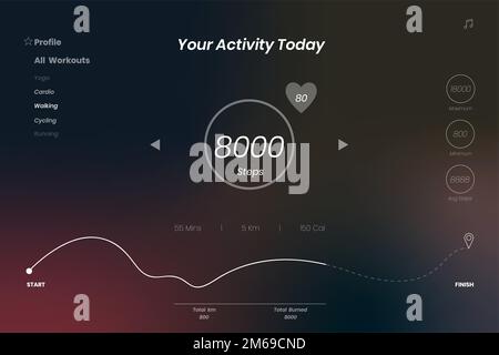Digital activity today forecast vector Stock Vector