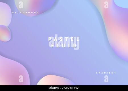 Purple pastel fluid design vector Stock Vector