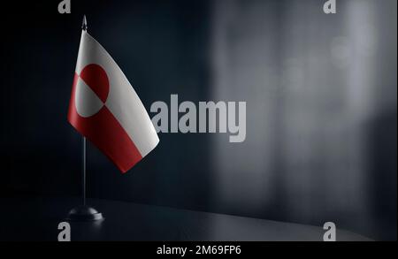 Small national flags of the Greenland on a white background Stock Photo ...