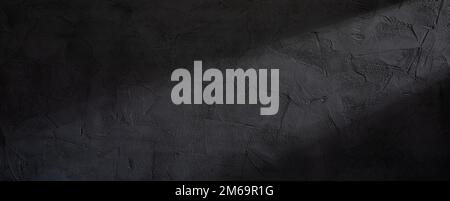Black stone wall texture background Stock Photo