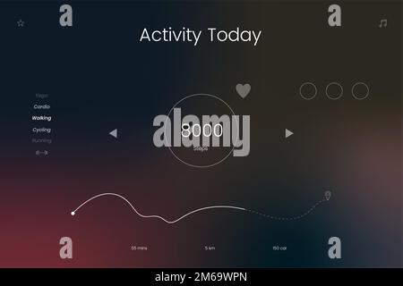 Digital activity today forecast vector Stock Vector
