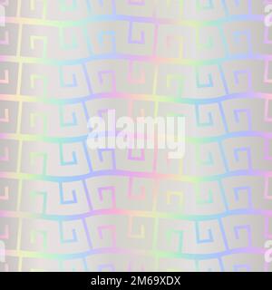 Holographic seamless pattern. Repeated rainbow background. Hologram printing. Repeating foil printed. Repeat texture for design prints. Illustration Stock Vector