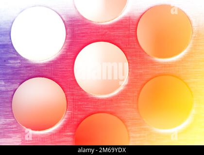 Metal lattice texture. Multi-colored, shallow depth of field, closeup. Stock Photo
