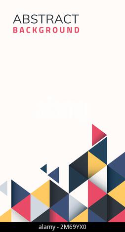 Abstract multicolor geometric background vector Stock Vector